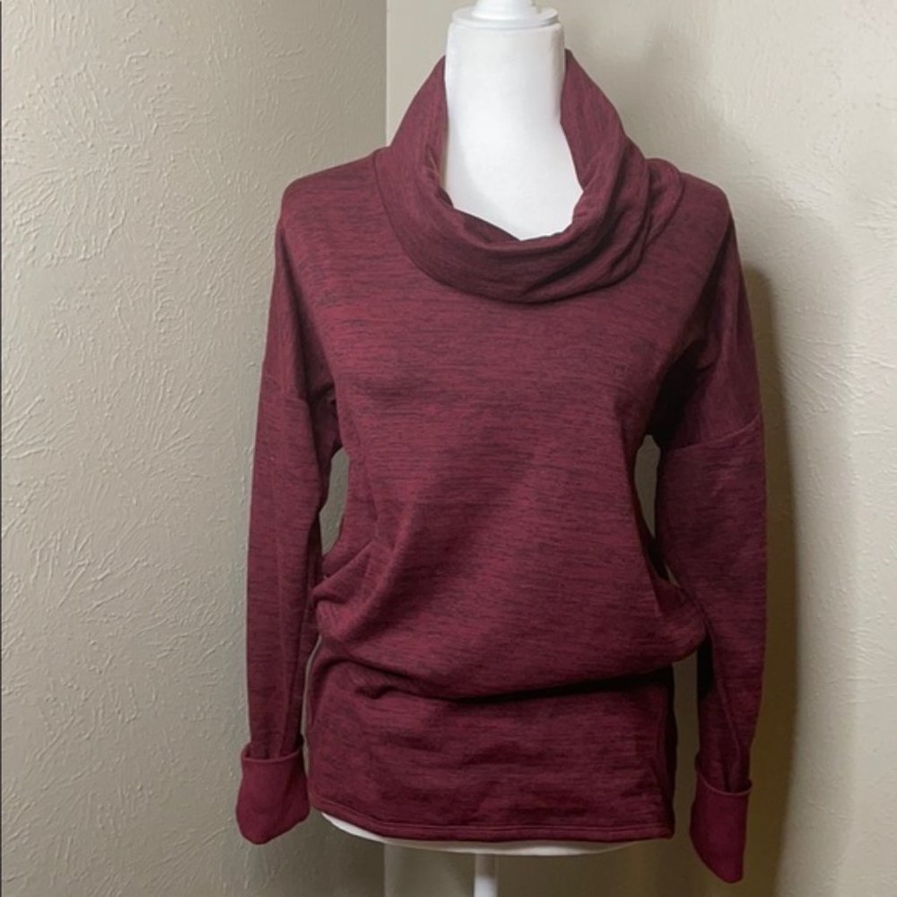 Athleta Batwing & Robin Burgundy Sweatshirt Sz. XS
